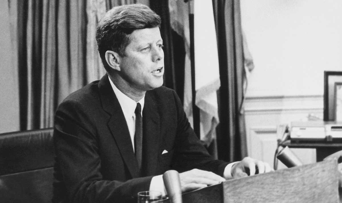 jfk addresses nation on cr