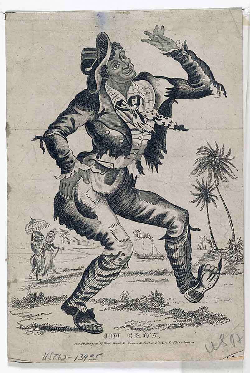 jim crow cartoon