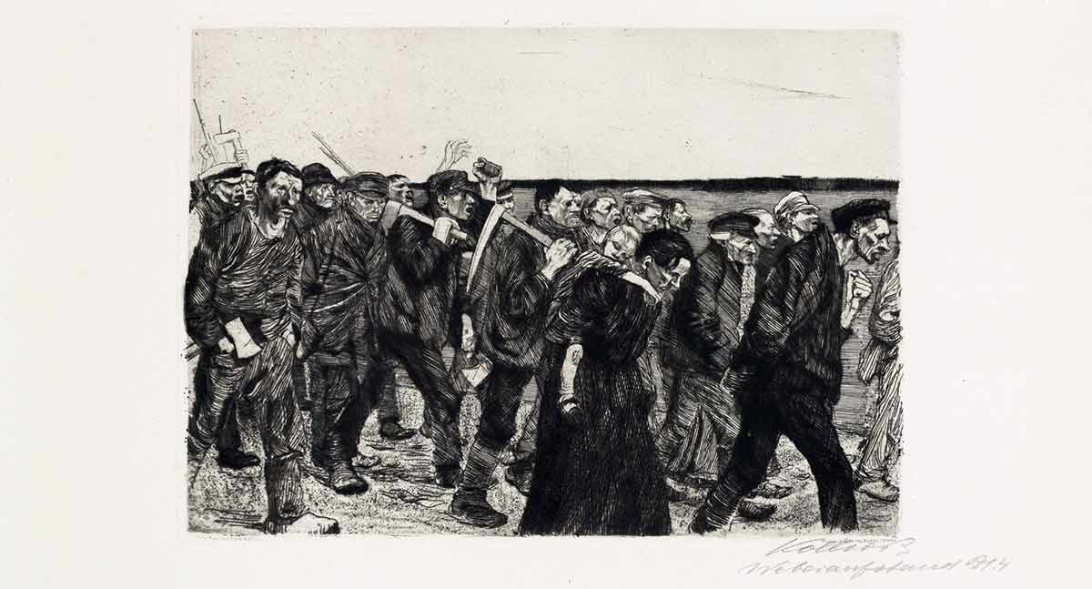 kathe kollwitz the weavers etching