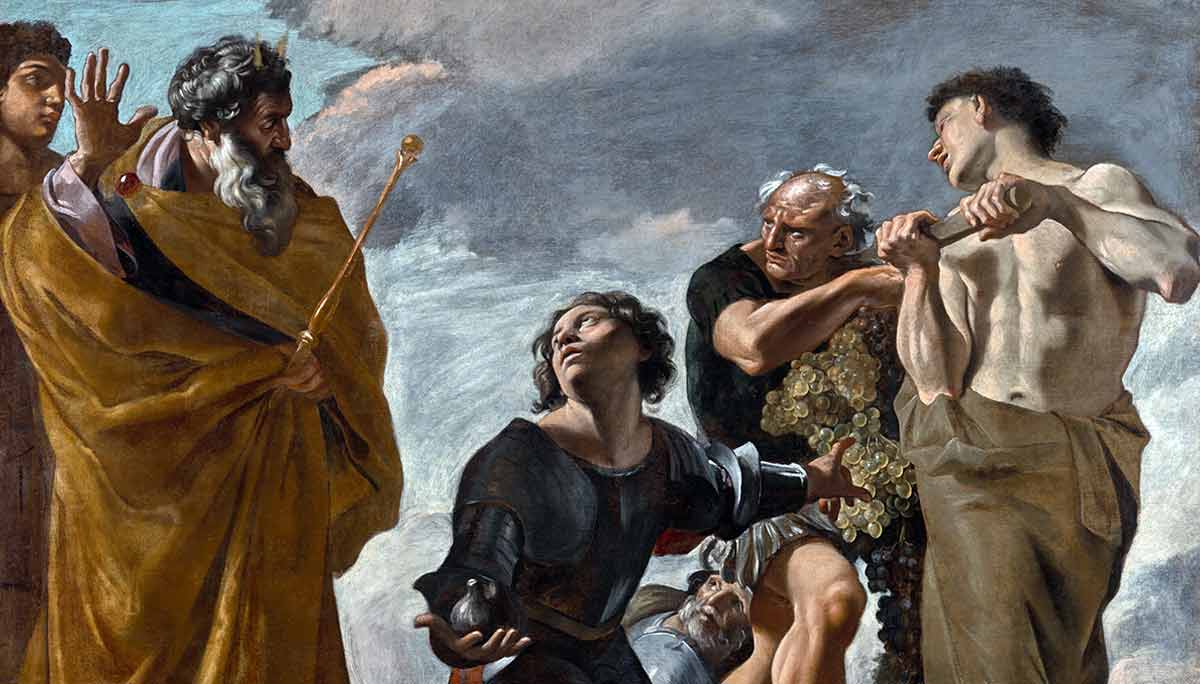 lanfranco moses and the messengers from canaan painting