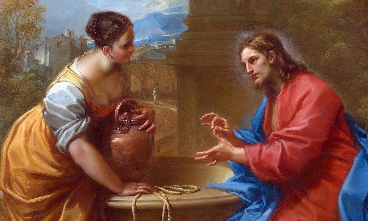 luti christ and woman of samaria