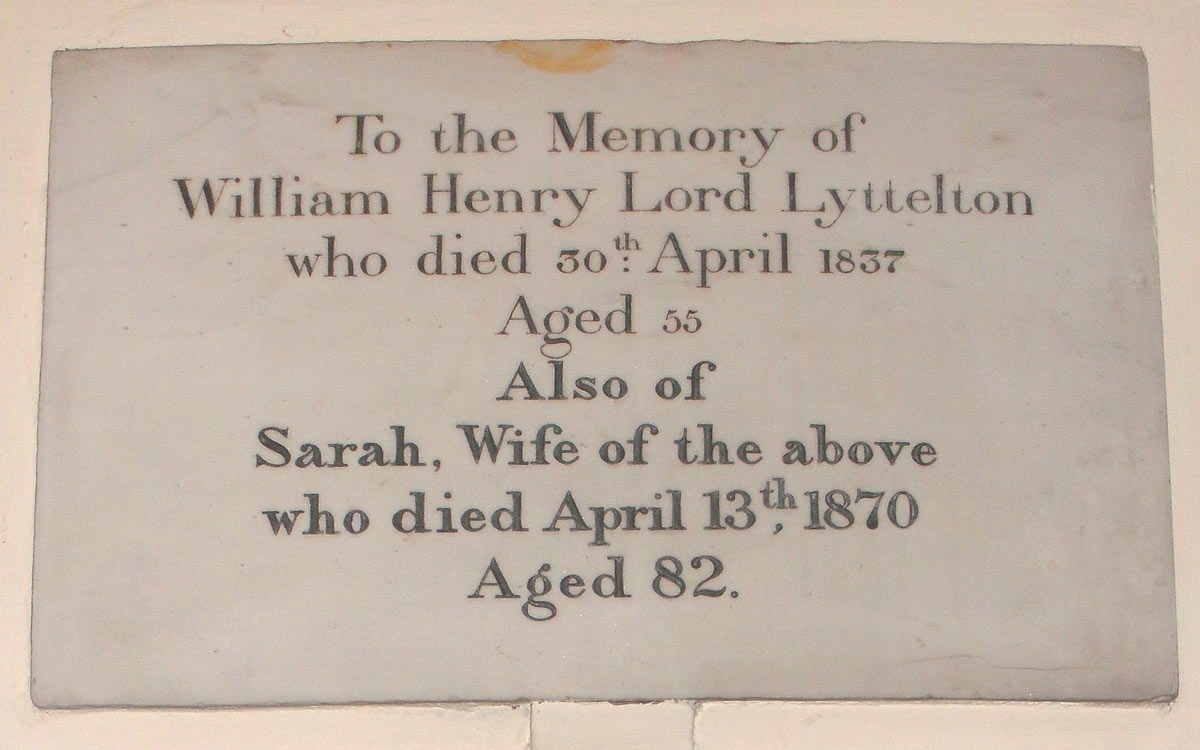 lyttelton grave marker