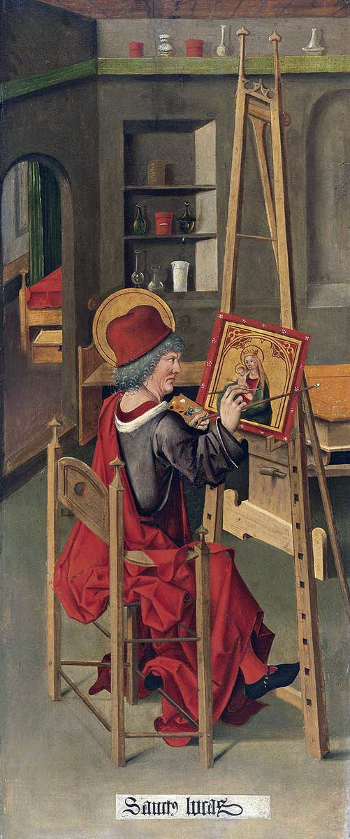malesskircher saint luke painting the virgin painting