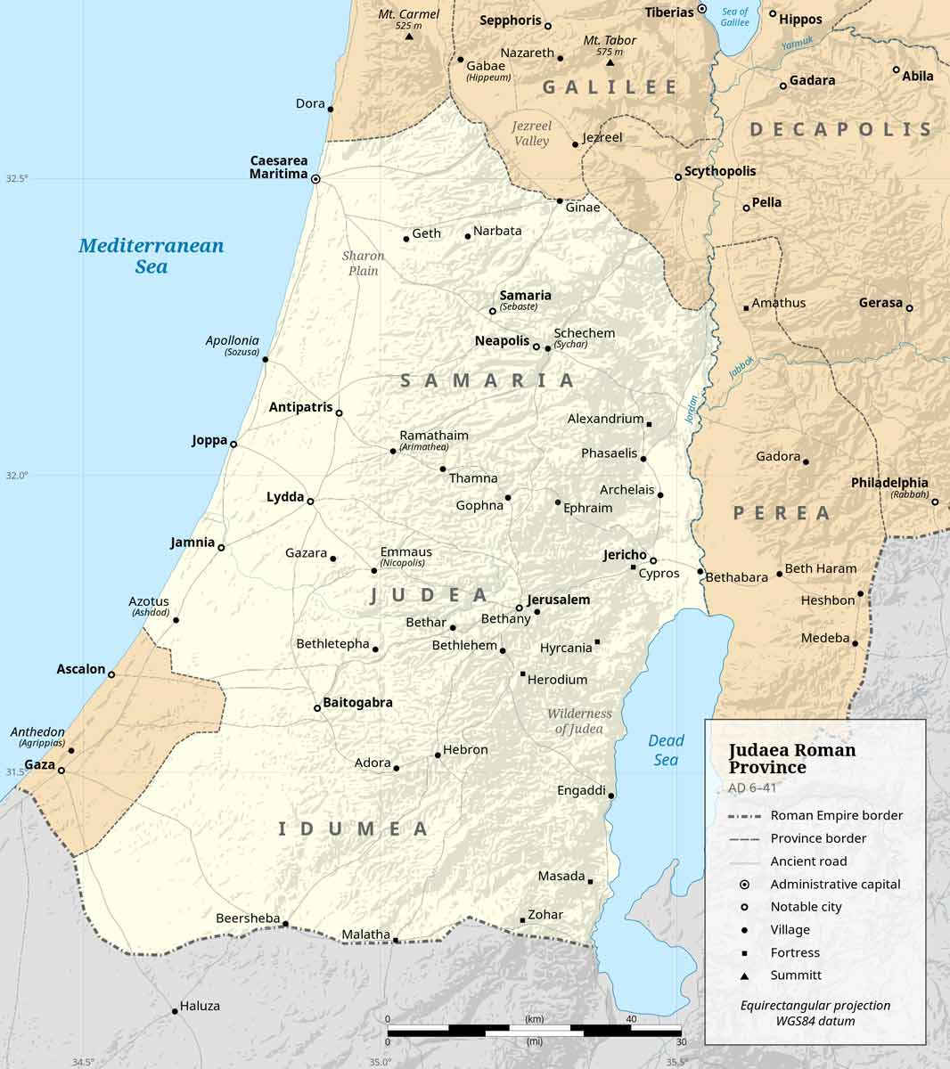 map roman judea
