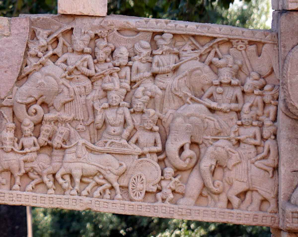 mauryan army sculpture