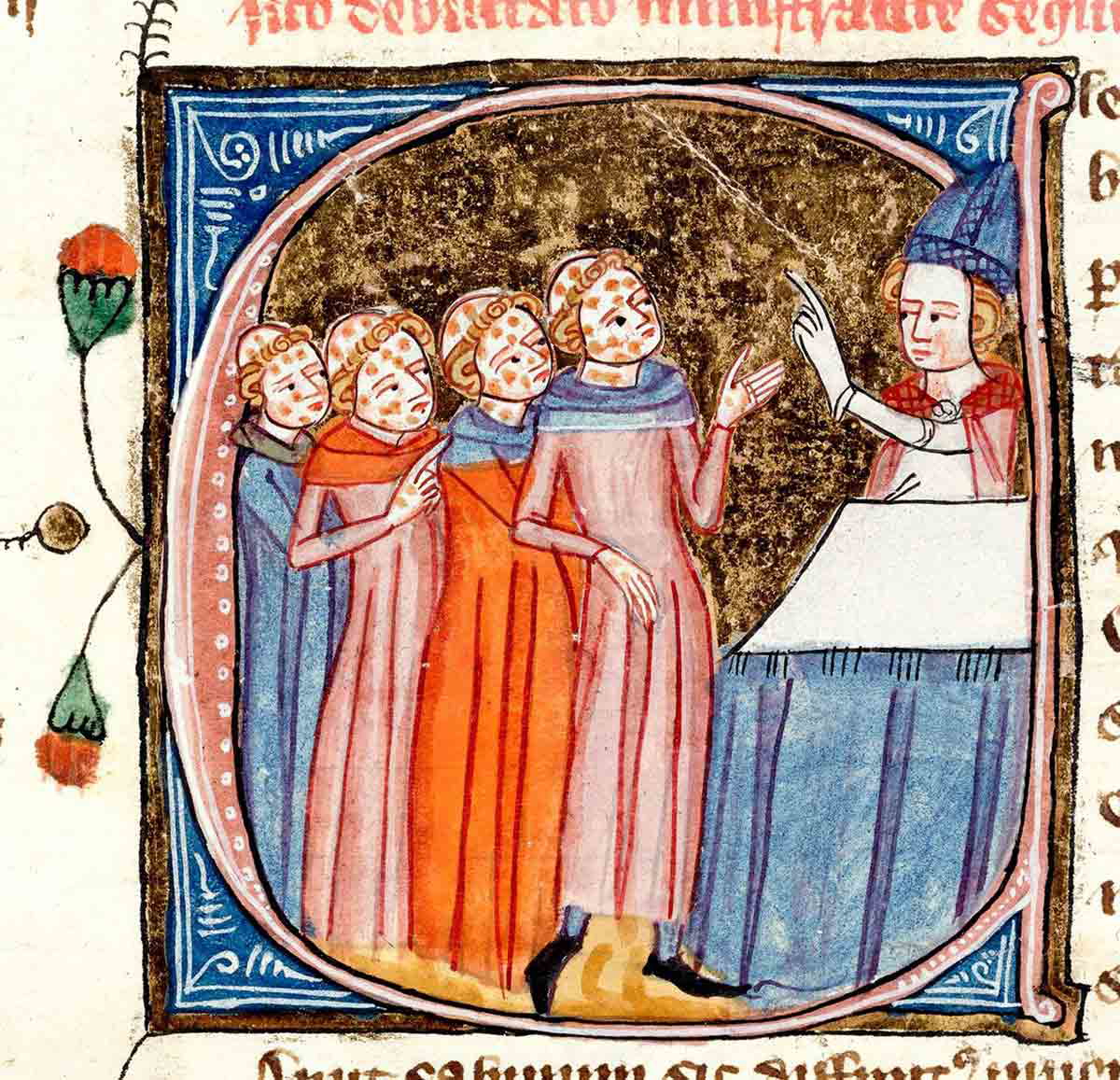 medieval leprosy victims taught by bishop