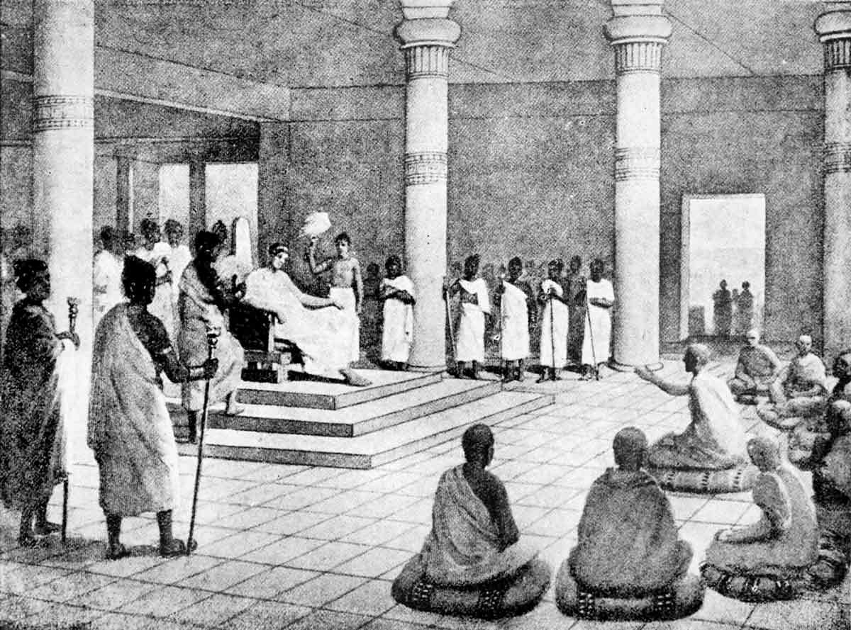 menander monk dialogue