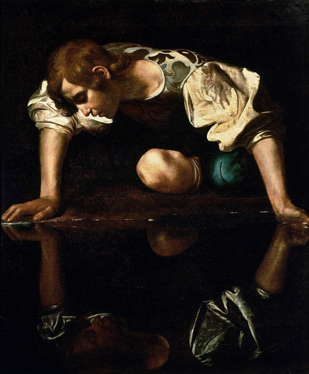 narcissus caravaggio