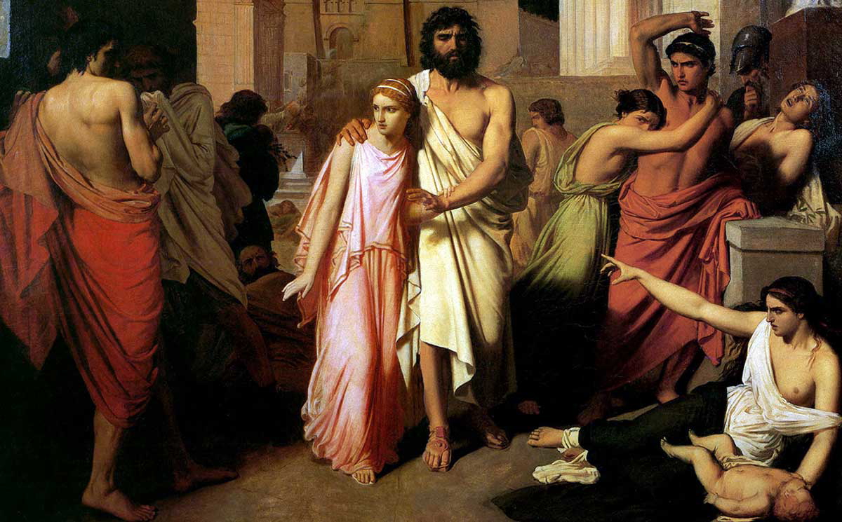 oedipus antigone jalabert painting