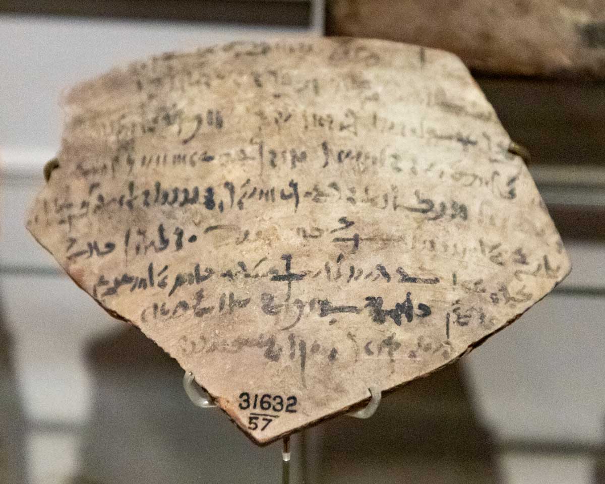 ostraka demotic script rosetta stone