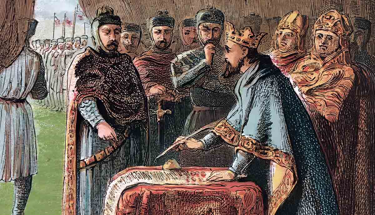 painting king john signing magna carta
