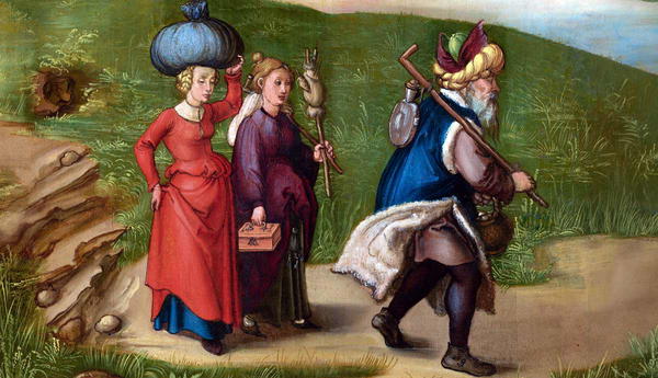painting lot and his daughters by albrecht durer