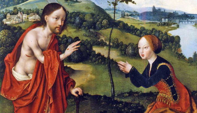 painting noli di tangere by van cleve