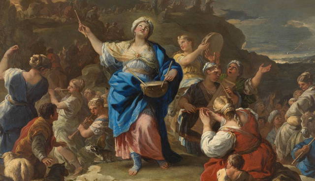 painting the song of the prophet miriam by giordano