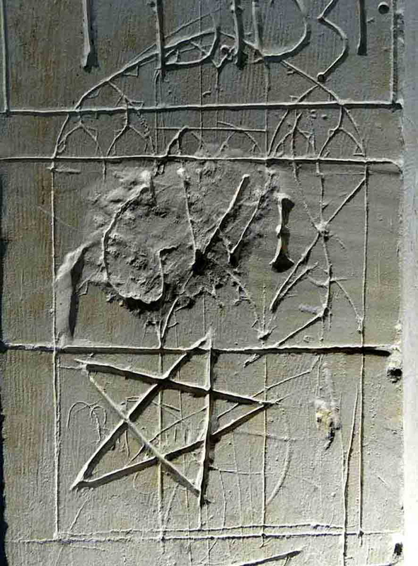 pentangle mark church wall england