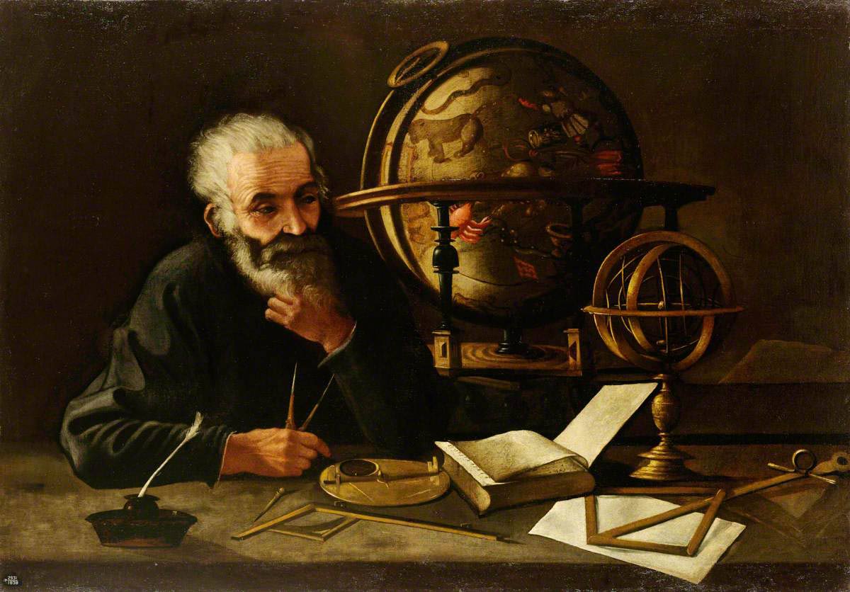 philosopher thinking painting