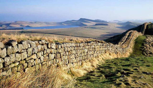 photograph of hadrians wall