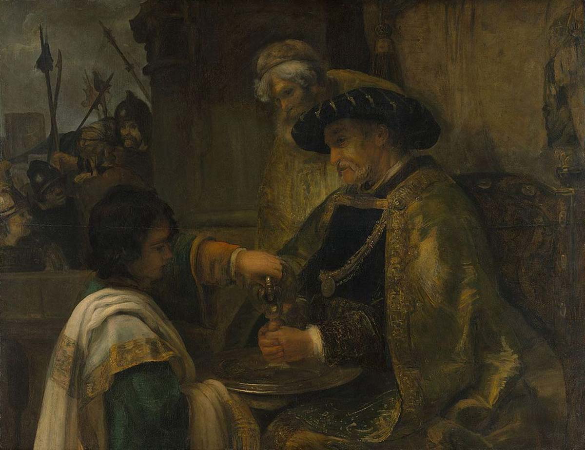 pilate washing hands rembrandt