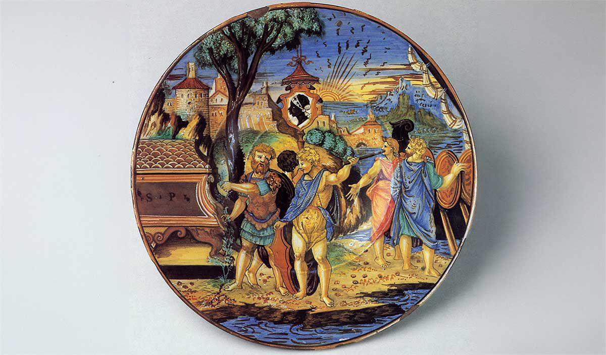 plate story aenead francesco xanto avelli da Rovigo 1532 metropolitan museum art new york