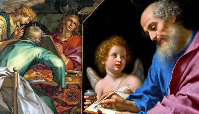 Saint Matthew and Four Evangelists depiction