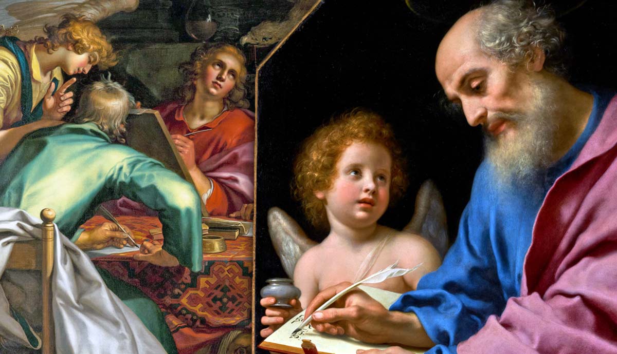 Saint Matthew and Four Evangelists depiction