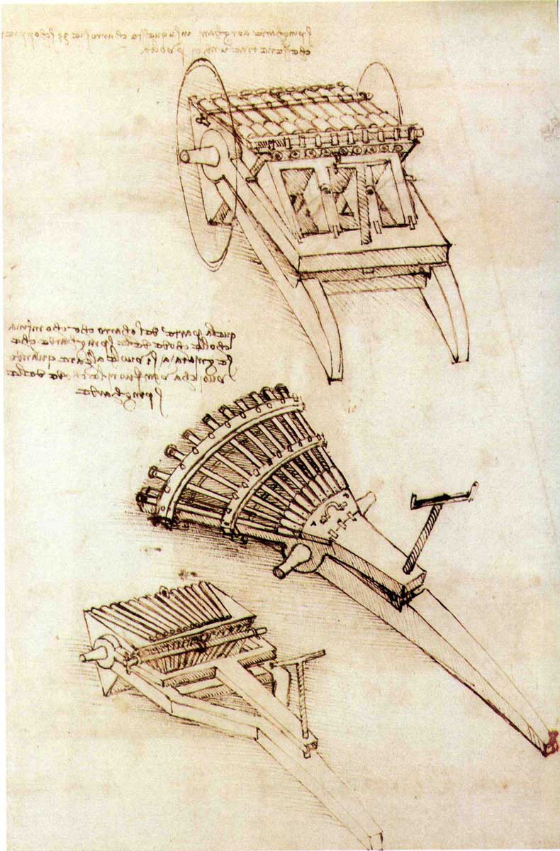 ribauldequins da vinci