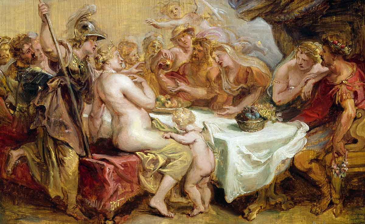 rubens the wedding of peleus and thetis painting