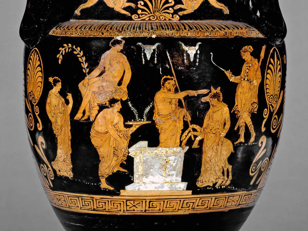 sacrifice of iphigeneia krater