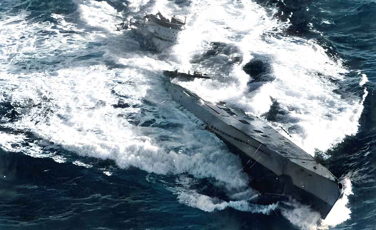sinking u 185 1945
