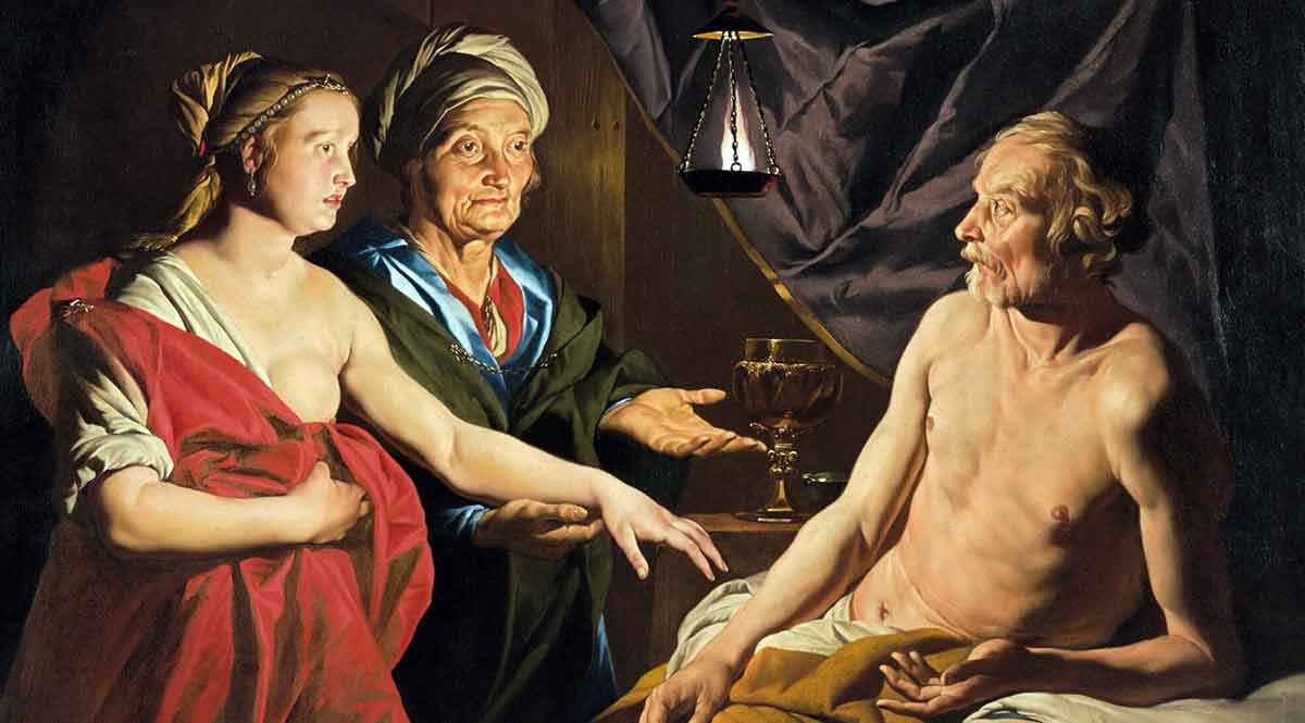 stom sarah brings hagar to abraham painting