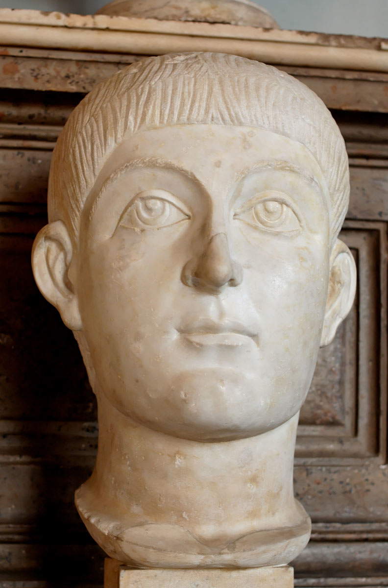 valens honorius bust