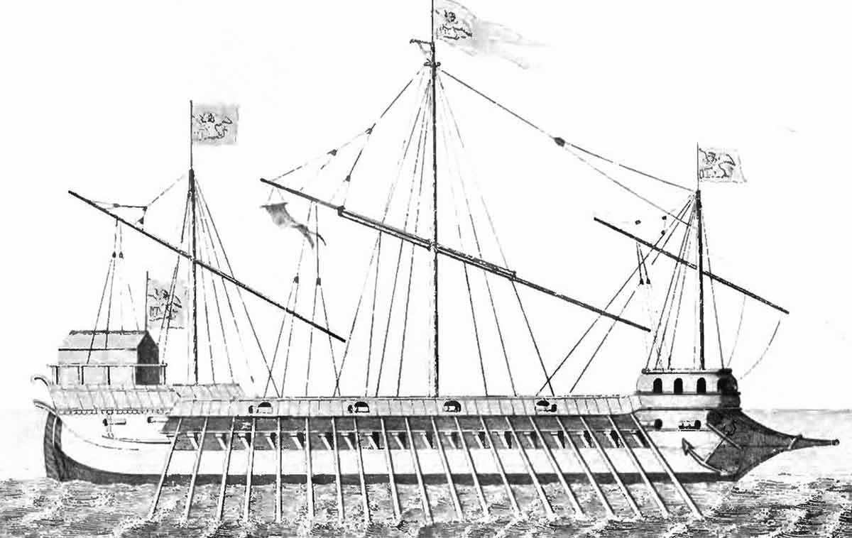 venetian galleass illustration