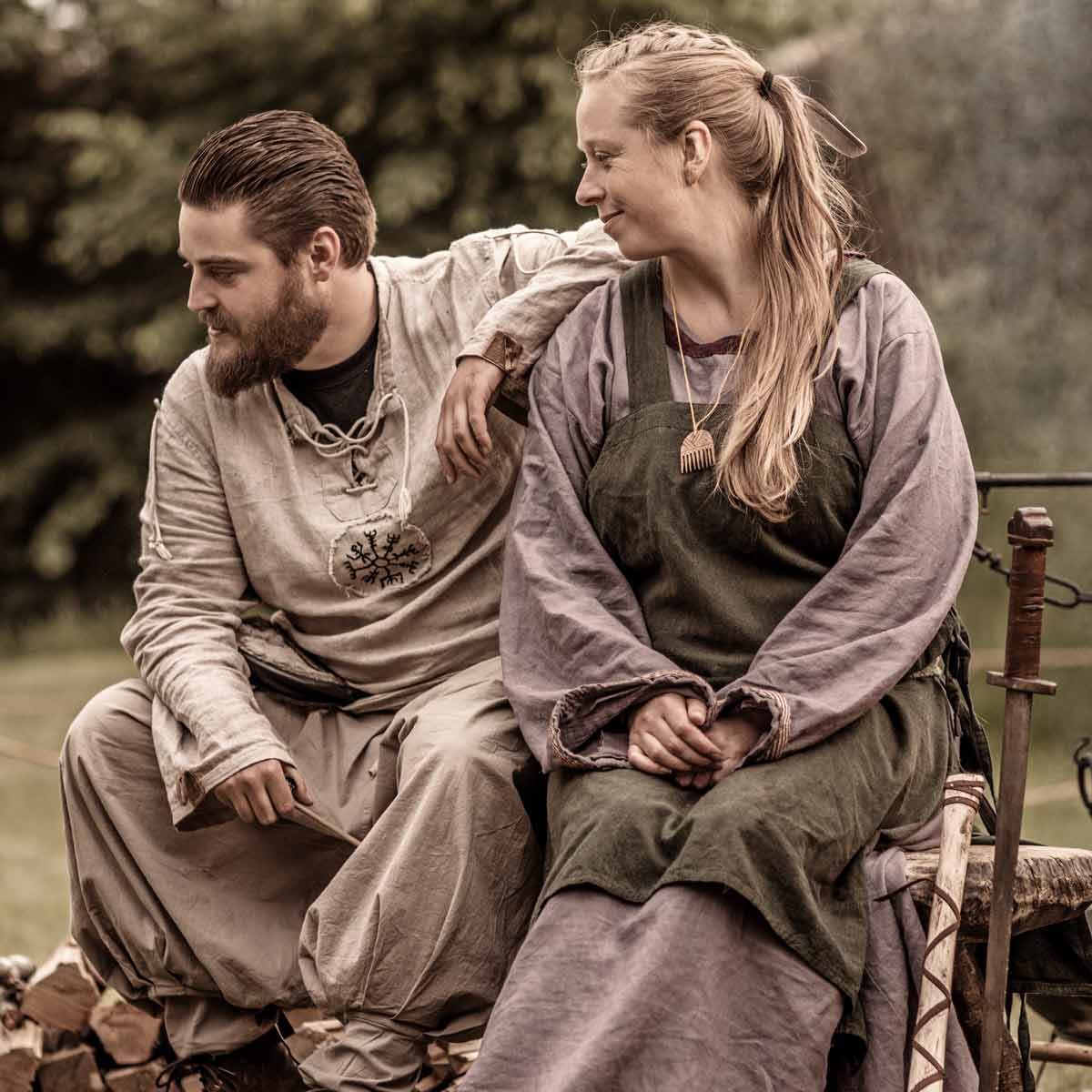 viking man viking woman