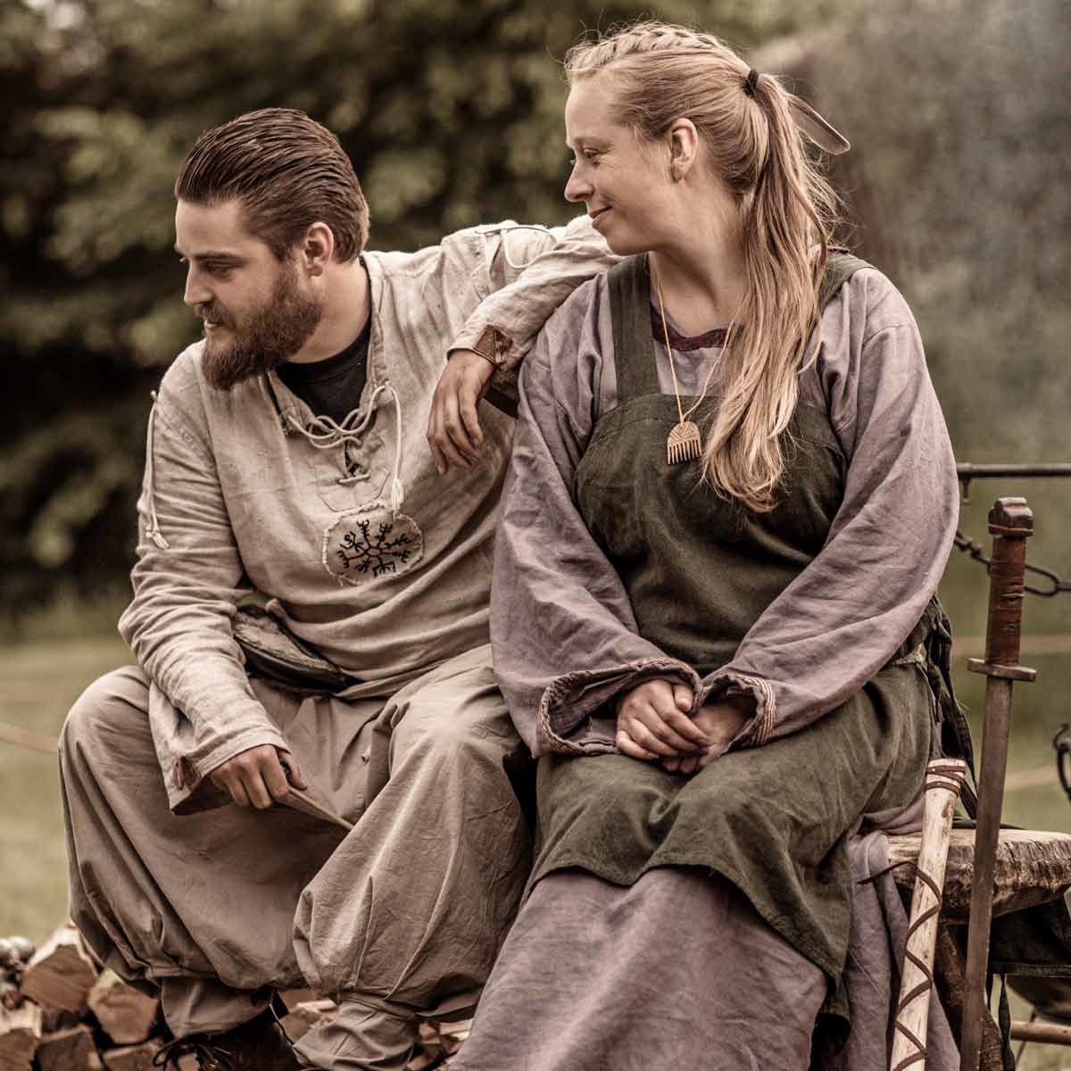 viking man viking woman