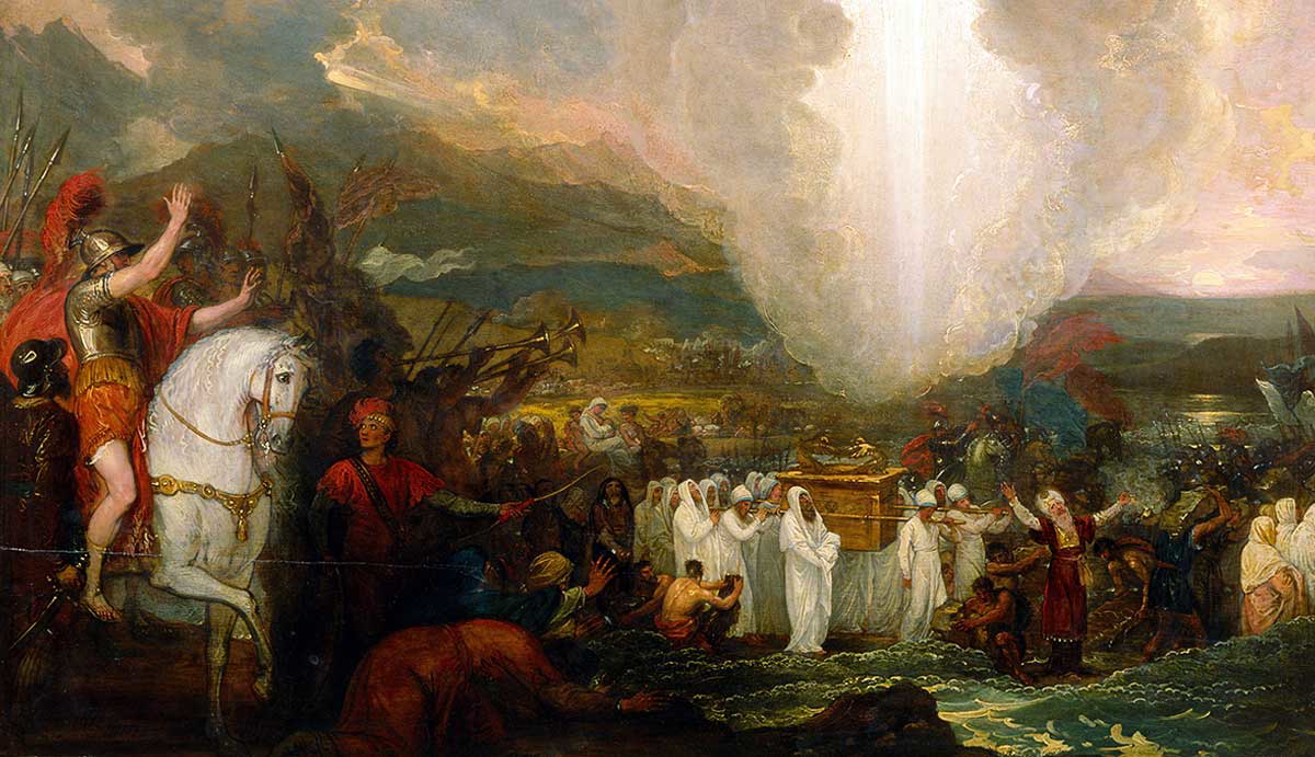 west joshua passing the river jordan ark