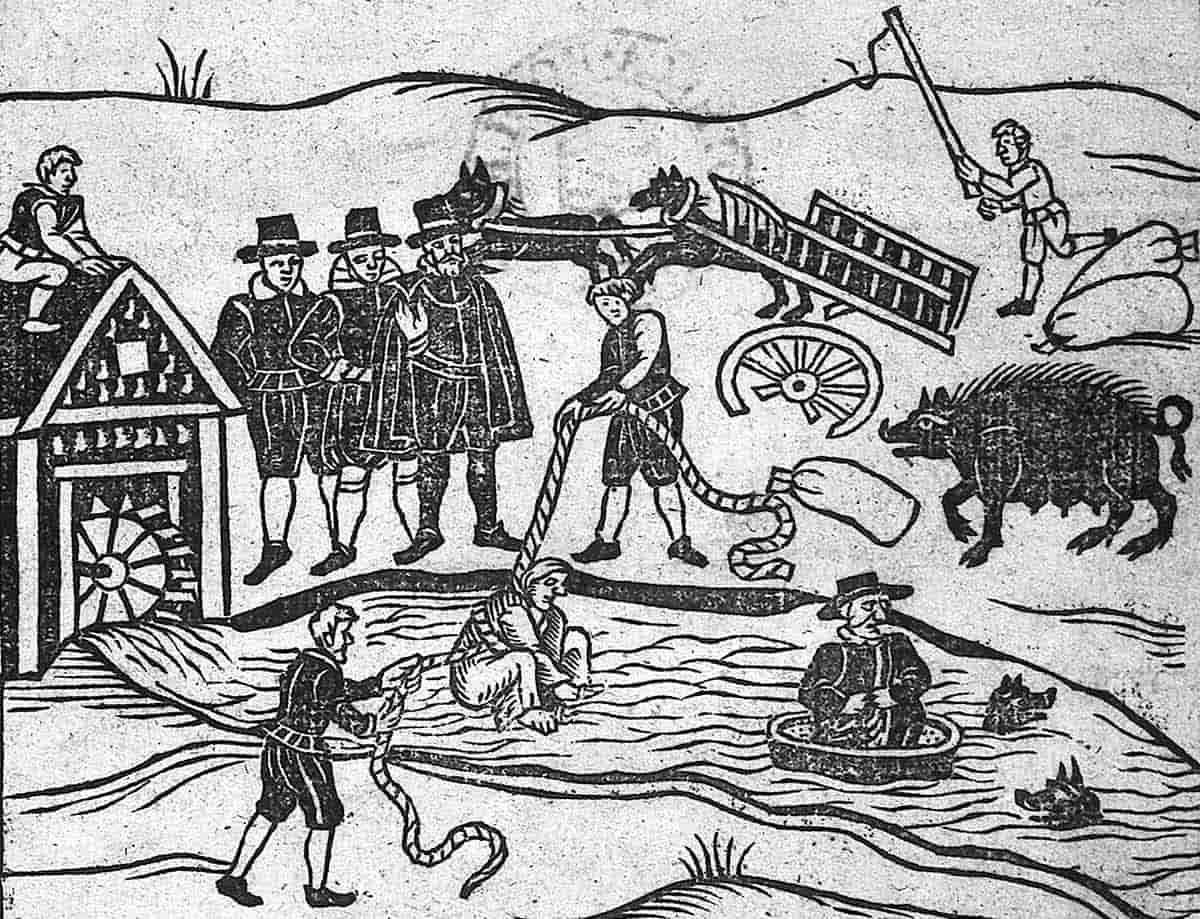 witch pamphlet title page witch swimming test