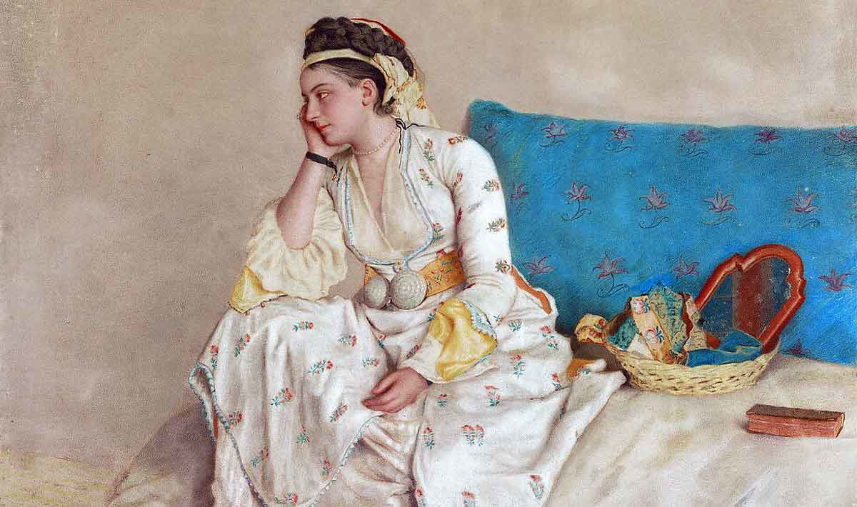 woman turkish dress turquerie