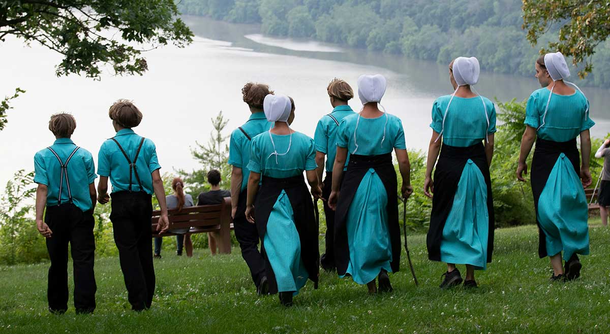 young amish people