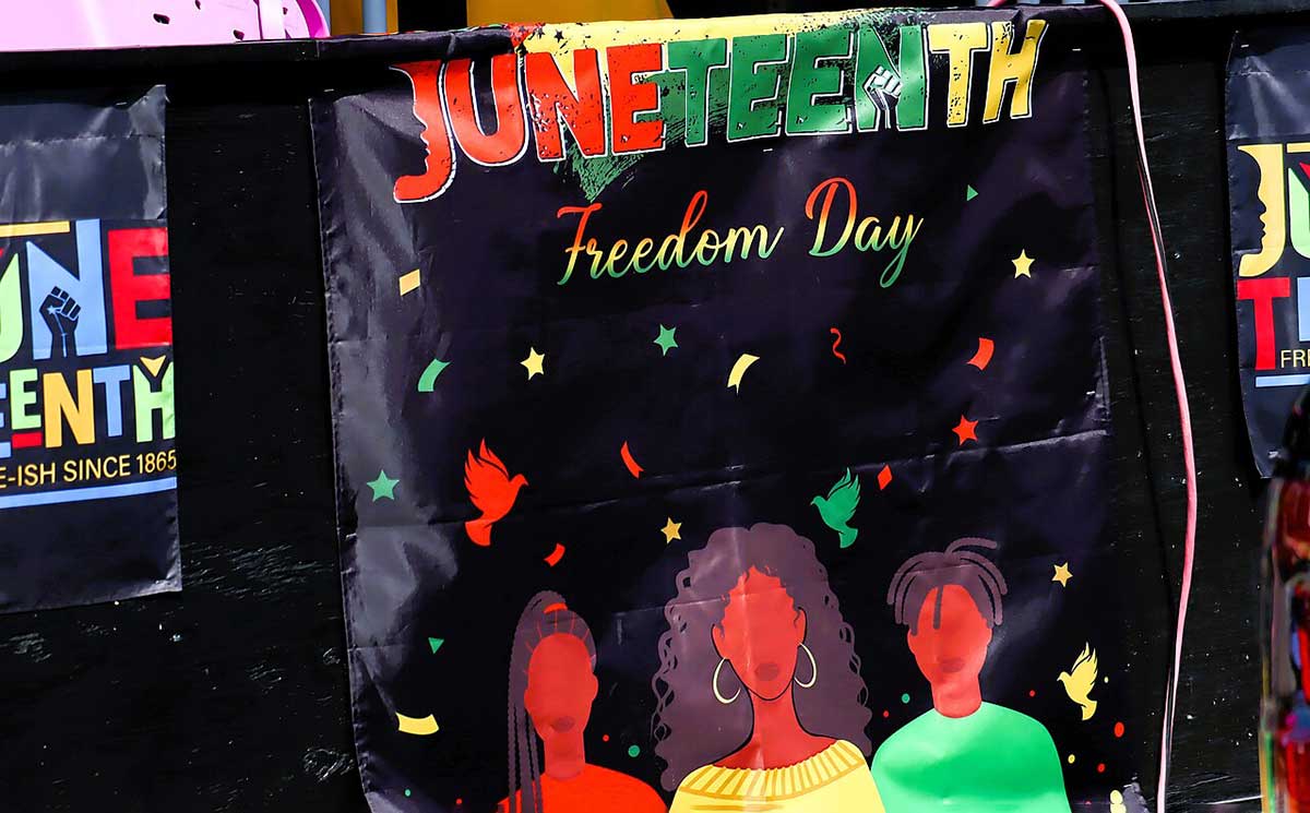 2025 juneteenth parade banner