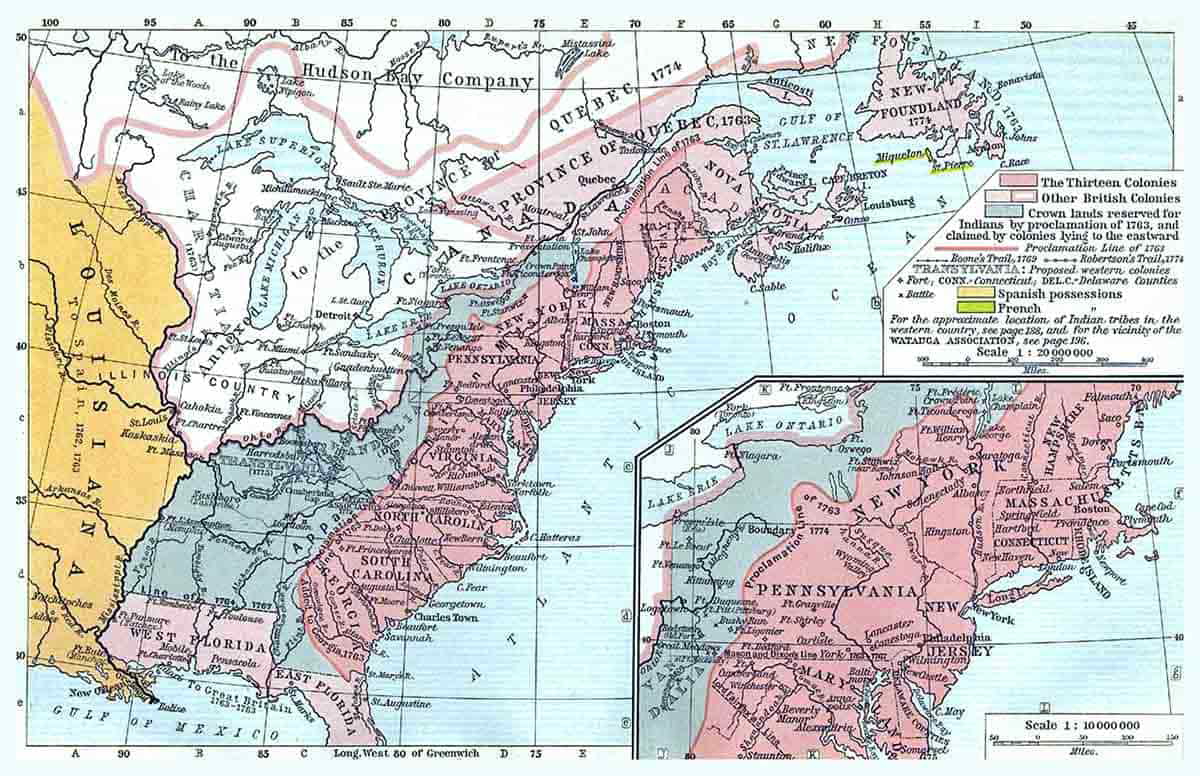 British Colonies North America