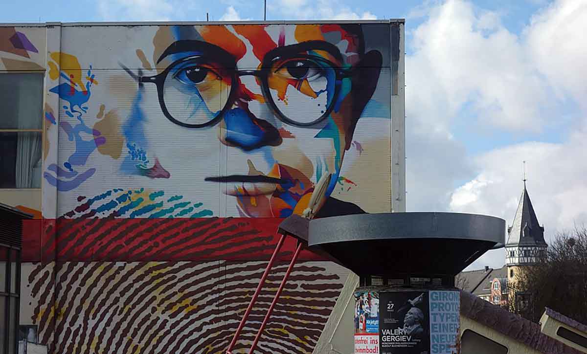 Frankfurt Adorno mural