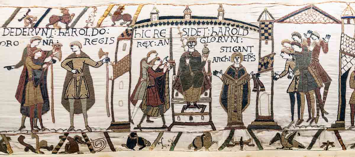 Harold Coronation Bayeux Tapestry