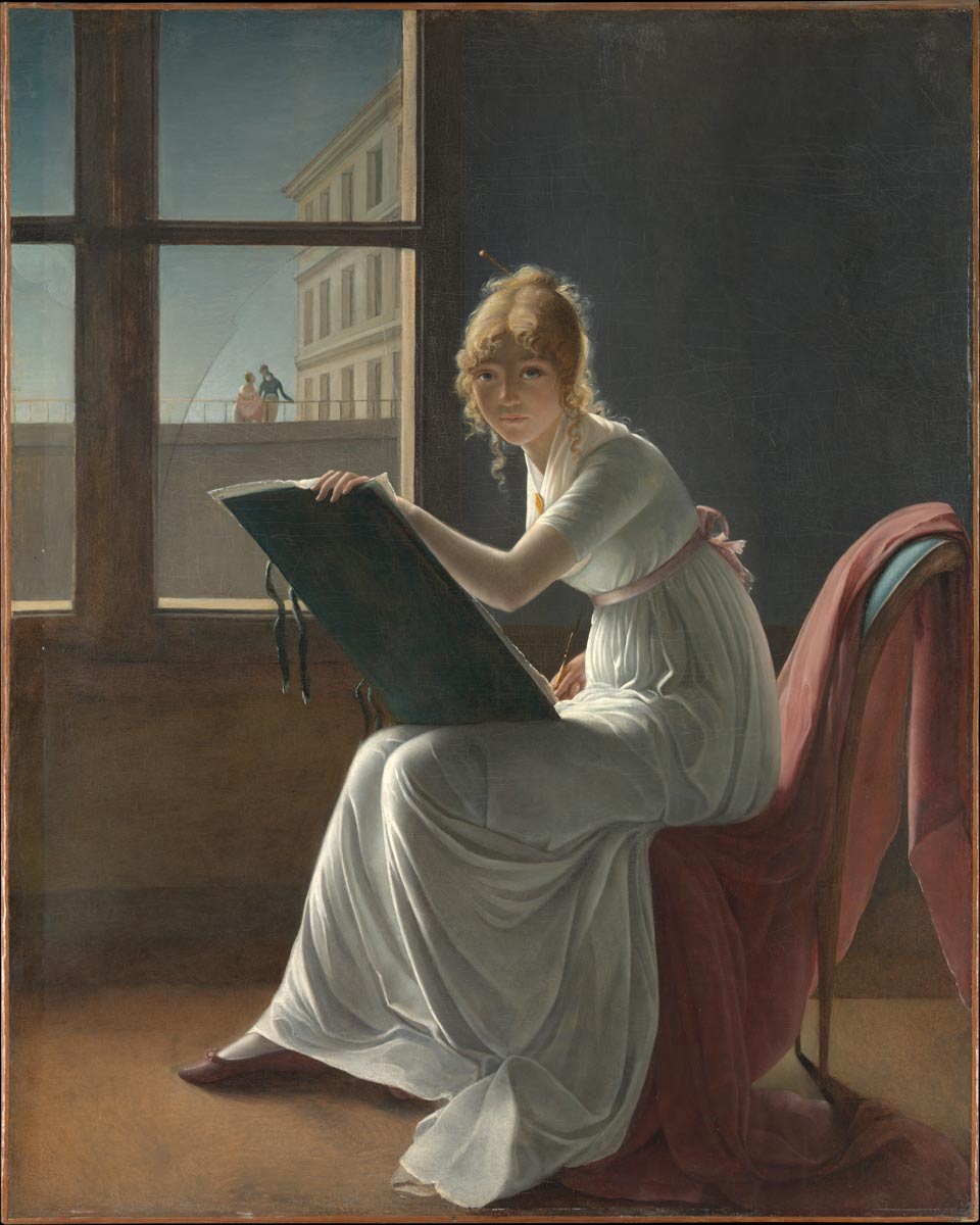 Portrait of Charlotte du Val d'Ognes, by Marie-Denise Villers, 1801. Source: Met Museum