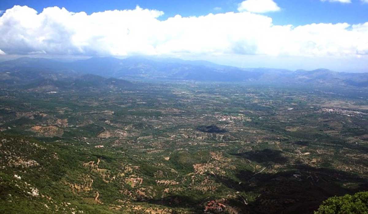 Messenia view Mount Ithome
