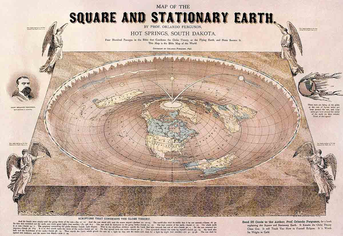 Orlando Ferguson flat earth map