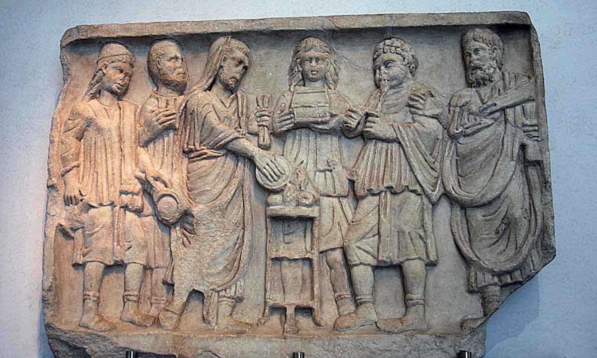 Roman sacrifice scene