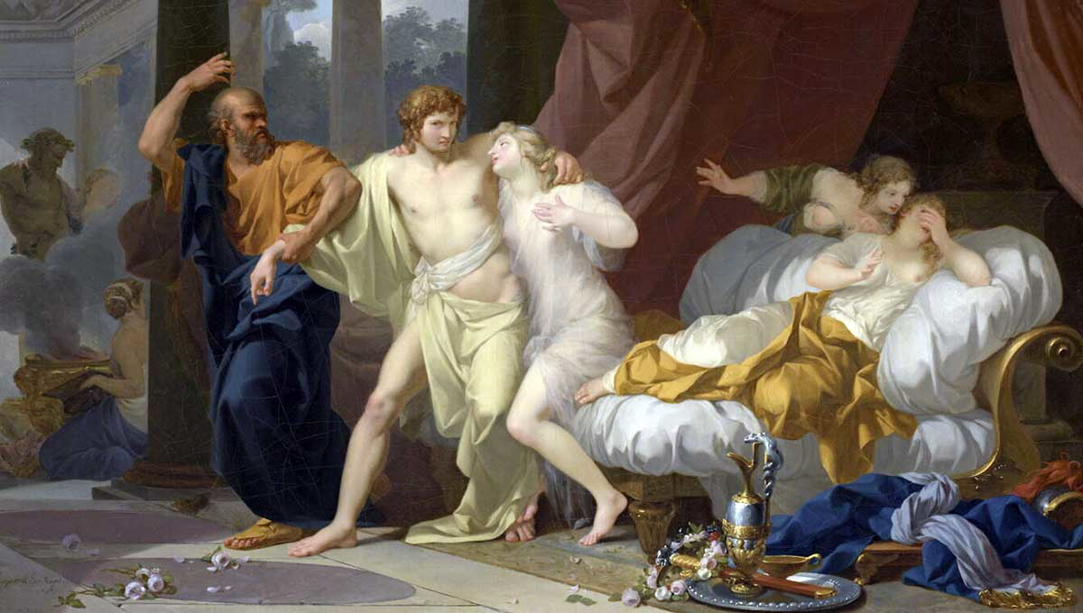 Socrates Alcibiades Jean Baptiste Regnault 1791 louvre