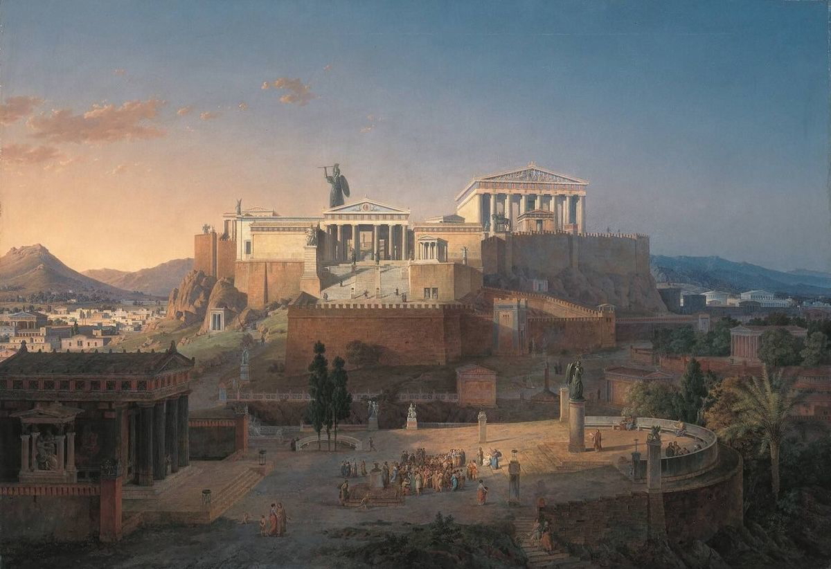 The Acropolis at Athens, painted by Leo von Klenze in 1846