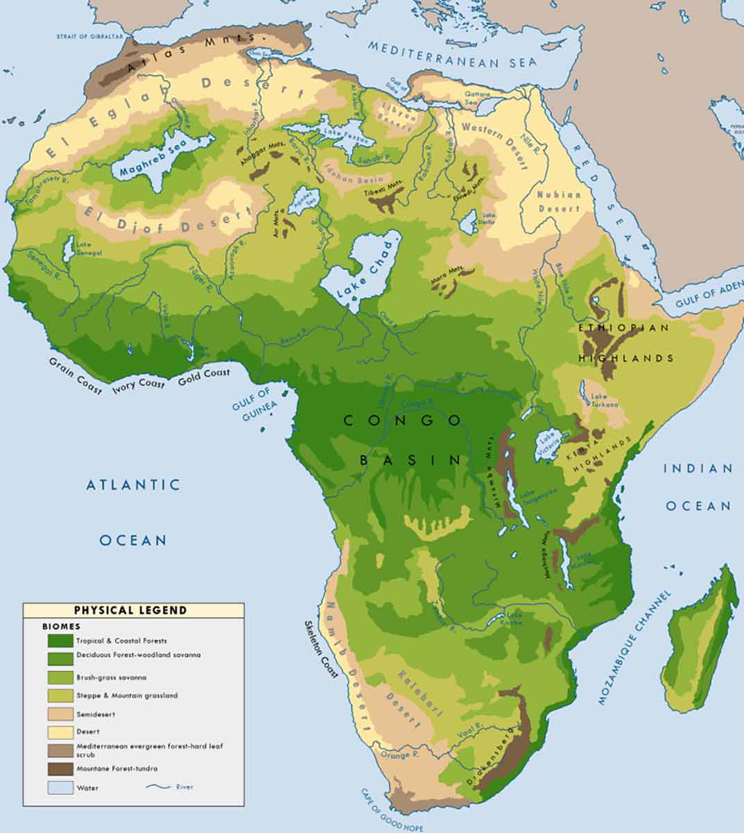 africa humid period map