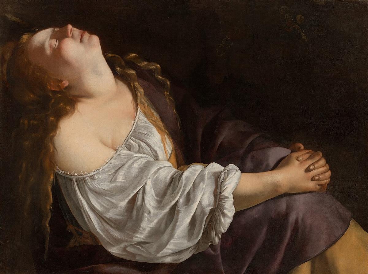 Mary Magdalene in Ecstasy by Artemisia Gentileschi, c. 1620-5